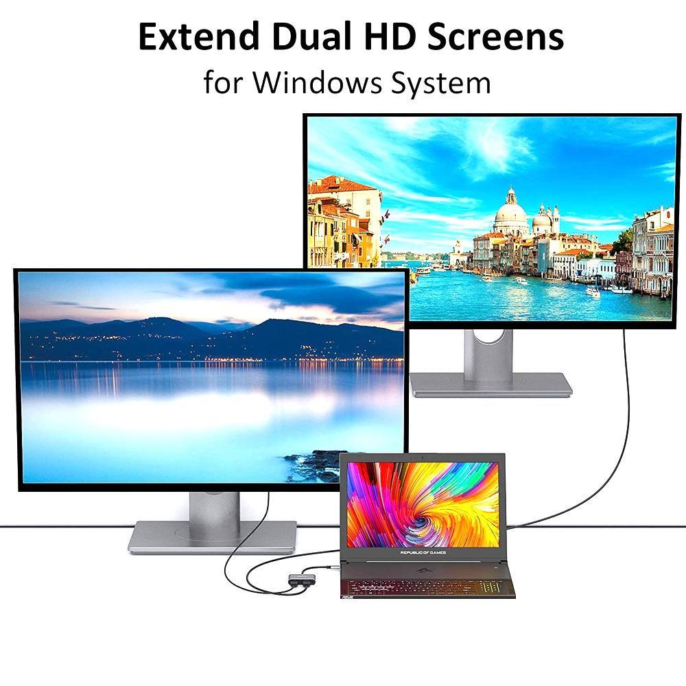 Hub Chuyển Đổi Type C Sang HDMI 2 Trong 1 4K Chuyên Dụng Cho Macbook Laptop Điện Thoại