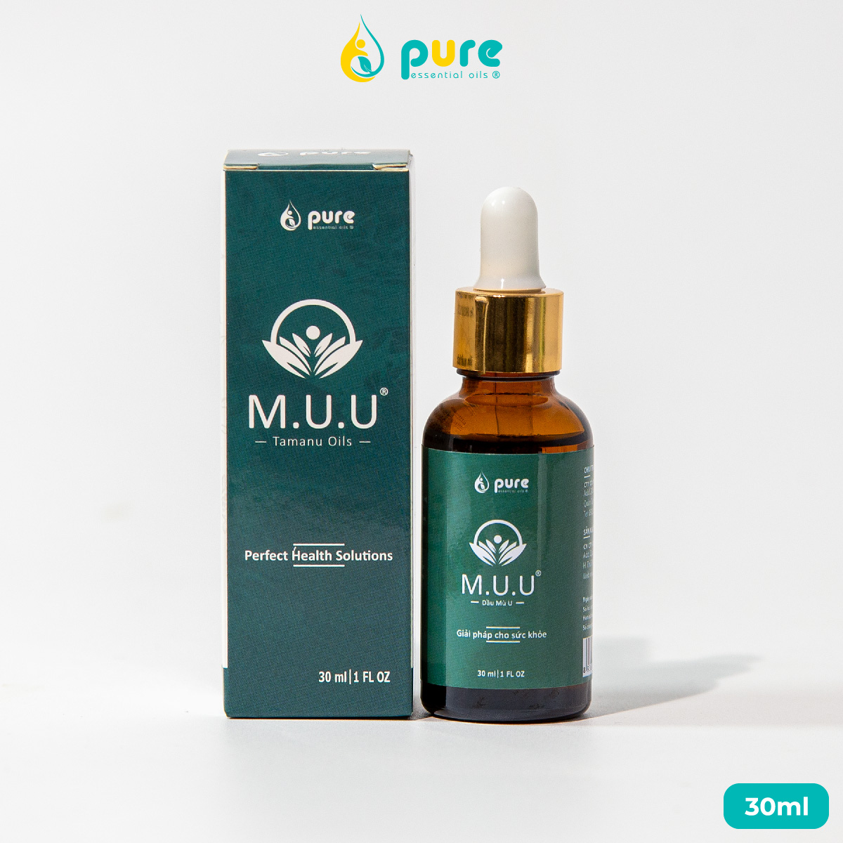 Dầu mù u M.U.U - Chăm sóc làn da, giảm bỏng, giảm ngứa, giảm hăm tã 30ml