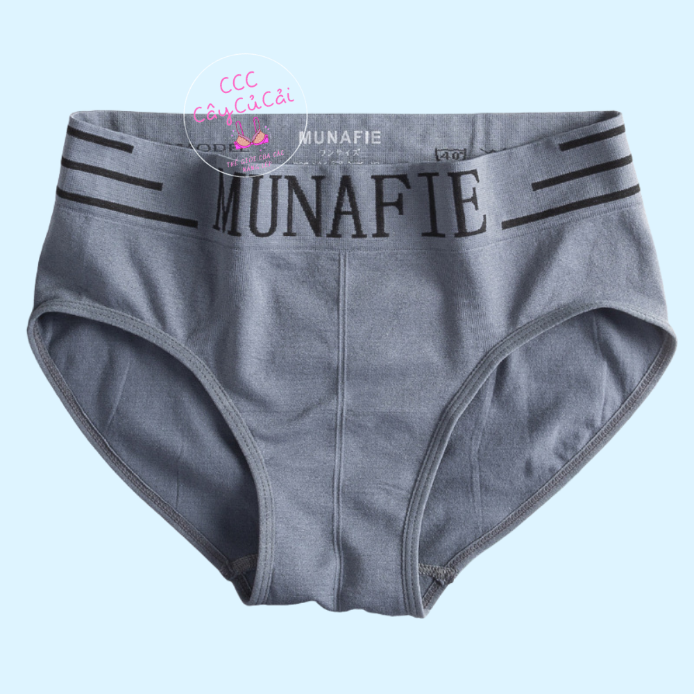 Quần lót tam giác munafie co giãn 4 chiều kích cỡ thoải mái mỗi quần 1 túi zip sang trọng CCC089