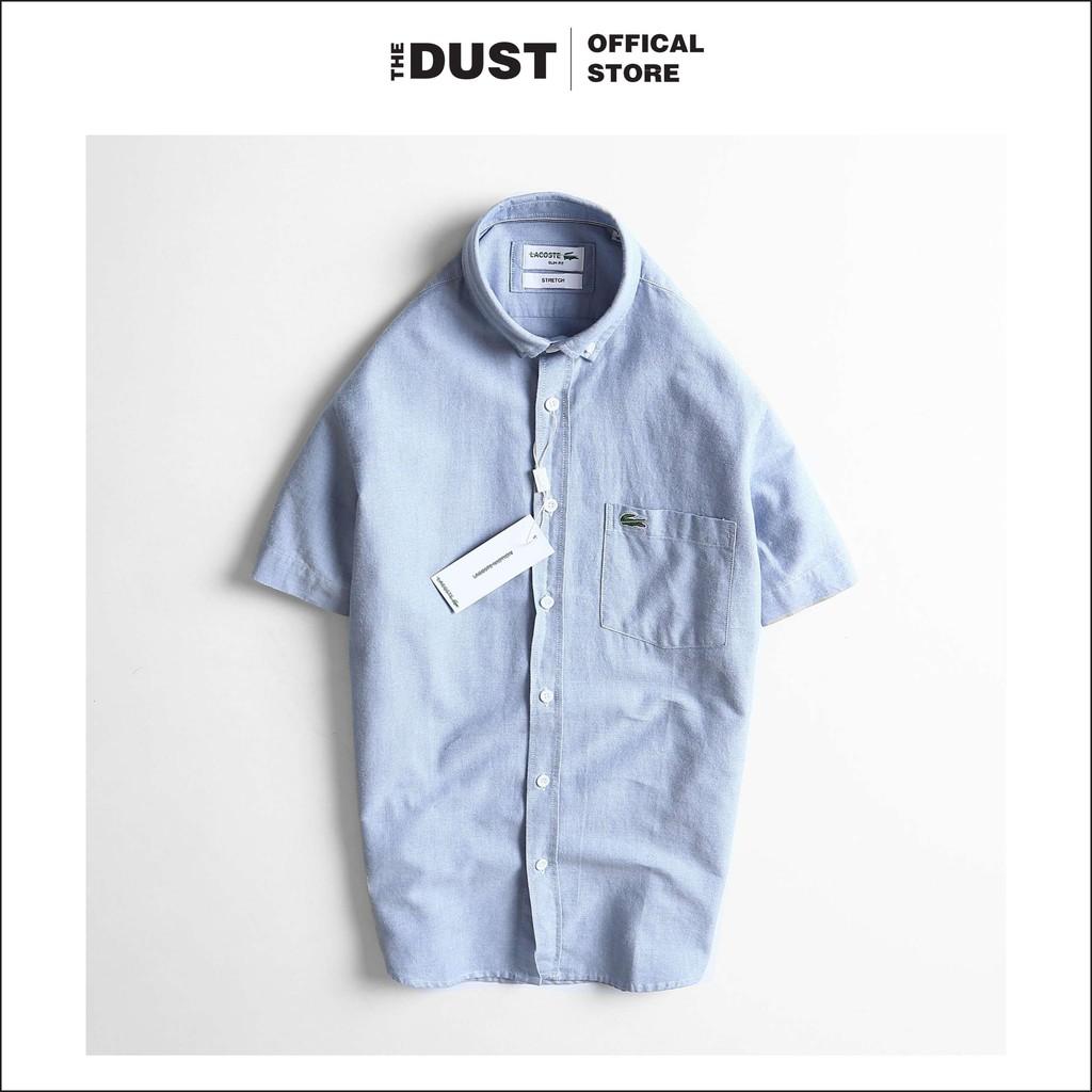 Áo sơ mi nam ngắn tay trơn basic LCT, form slim fit, chất vải oxford cao cấp, nhẹ thoáng mát, thấm hút mồ hôi - THE DUST