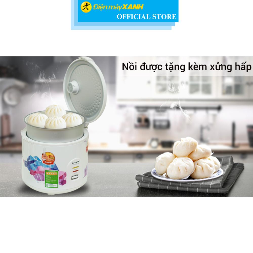 Nồi cơm nắp gài Sharp 1.8 lít KS-18TJV Hàng Chính Hãng