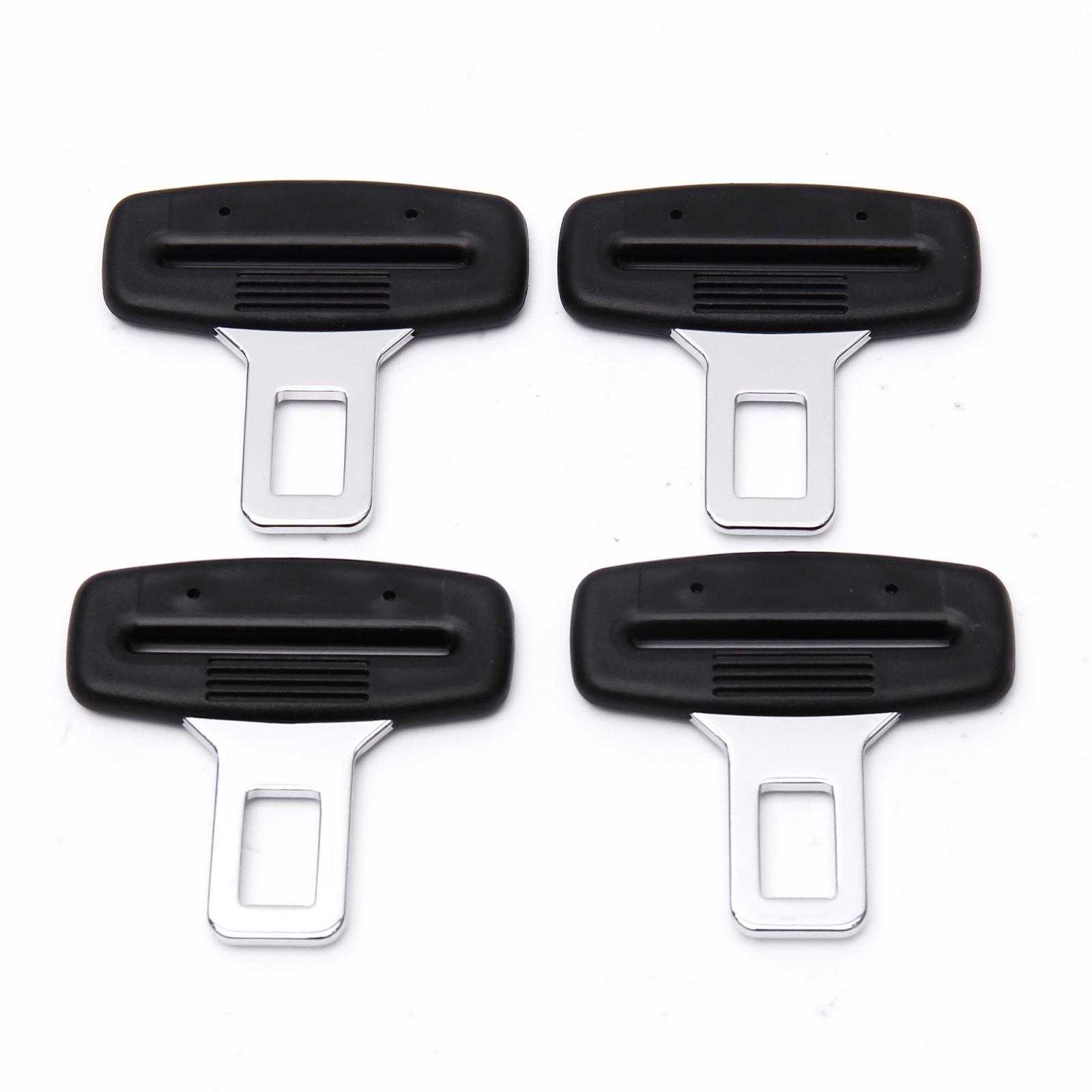 Universal Auto Car Seat Safety Belt Buckle Belt Clip Silencer Metal Tongue