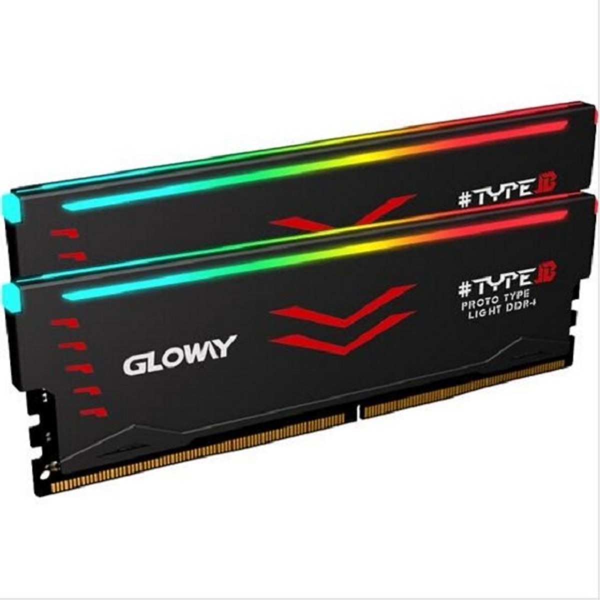 Bộ KitRam PC Gloway DDR4 16G 3200MHz (8Gbx2) Tản nhiệt Led RGB - Hàng Chính Hãng