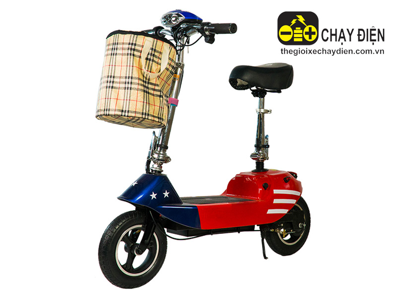 XE ĐIỆN MINI E SCOOTER EV E1 8INCH - Màu đỏ