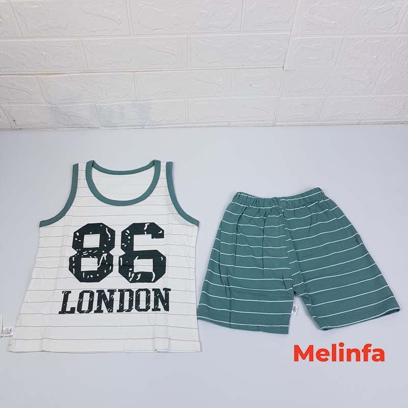 Bộ quần áo ba lỗ trẻ em, bộ cotton trẻ em bé trai và bé gái ba lỗ quần short mã VABD0129