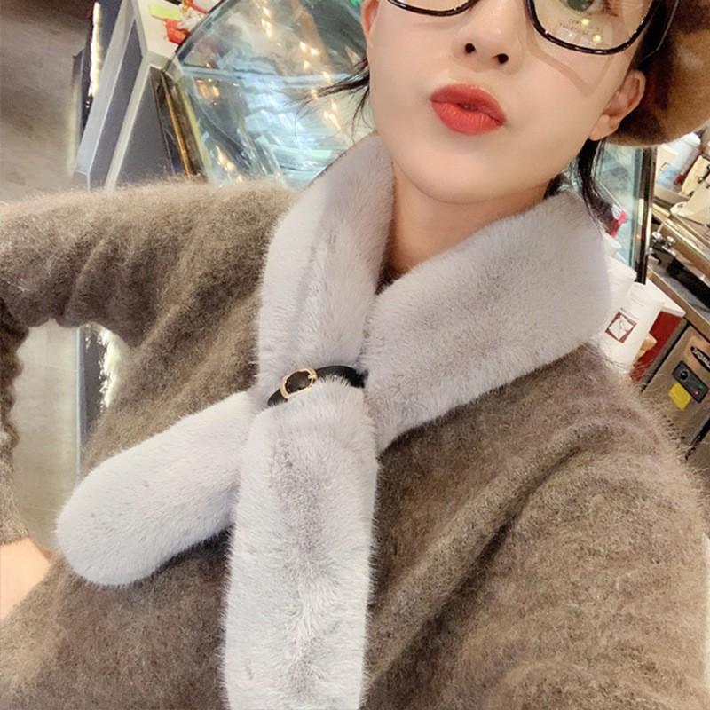 T2 Khăn quàng cổ lông thò kèm dây gài PVN11347