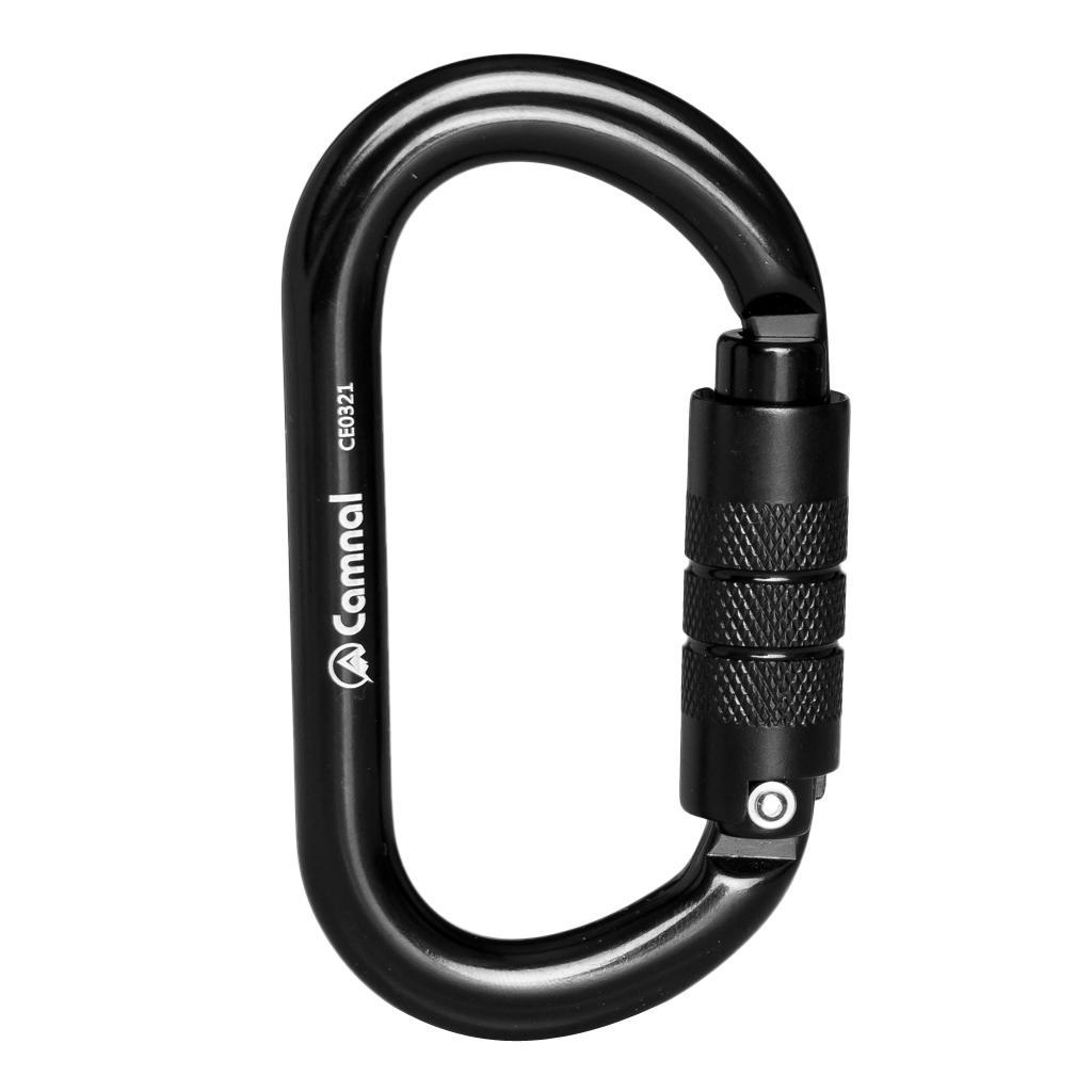 5pcs 25KN Aluminum Climbing  Carabiner D Type  Multicolor