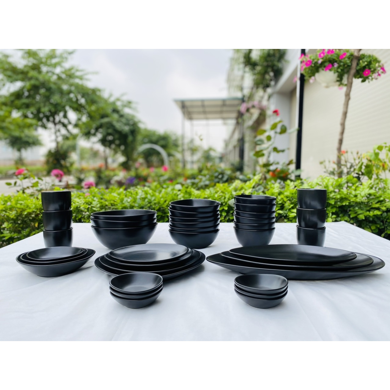 Bộ bát đĩa Pebble 4 người 27P - Erato - Hàng nhập khẩu Hàn Quốc