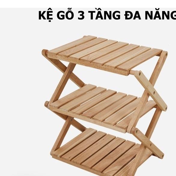 Kệ gỗ ba tầng đa năng Kích thước 60x31x63cm