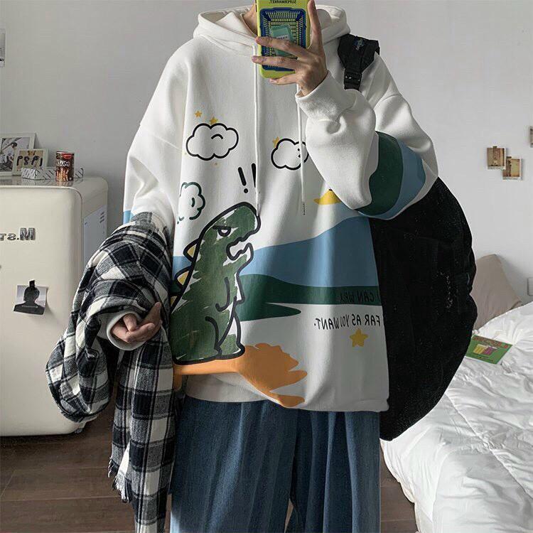 ÁO HODDIES KHỦNG LONG CÓ MŨ