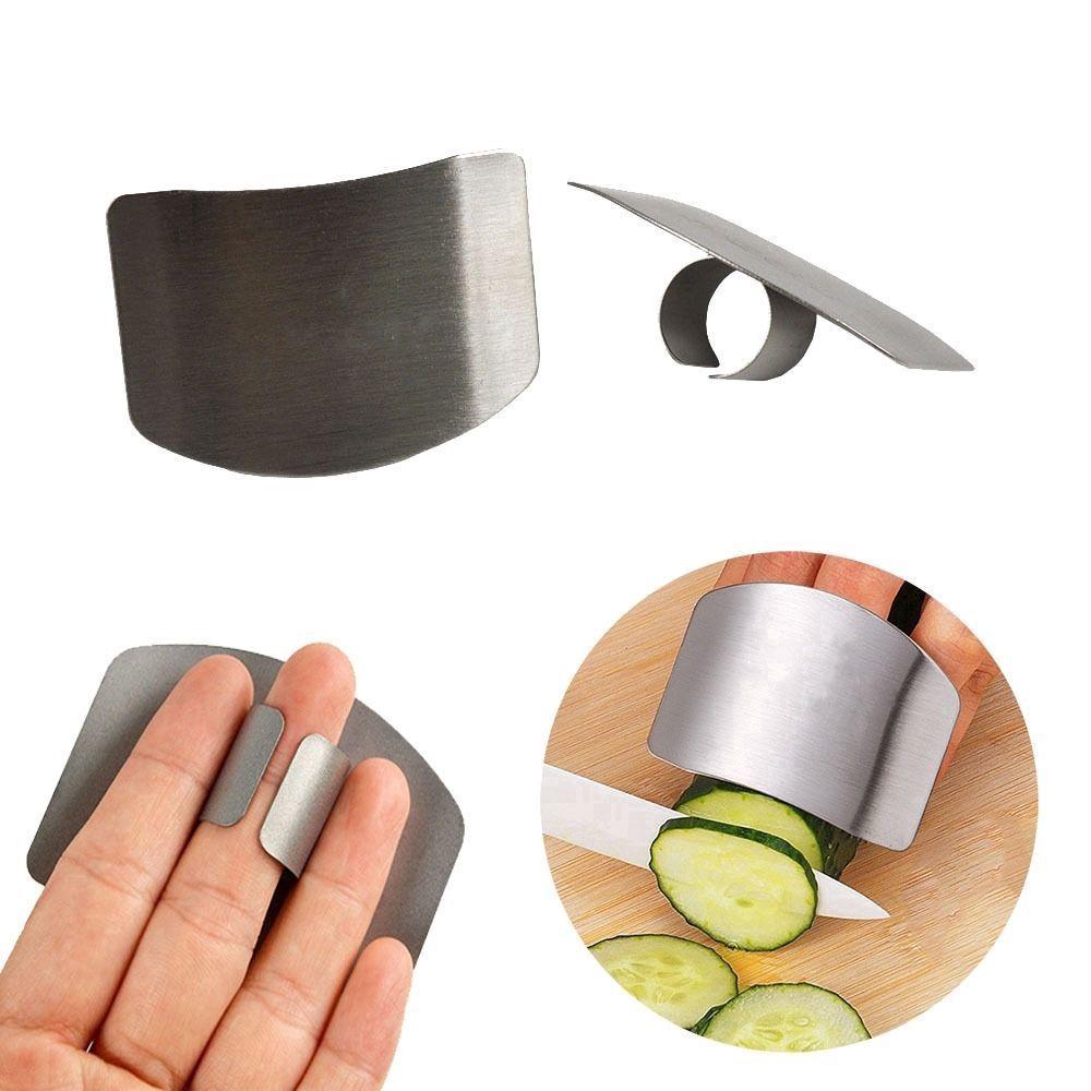 Dụng cụ bảo vệ ngón tay khi cắt thức ăn bằng thép không gỉ