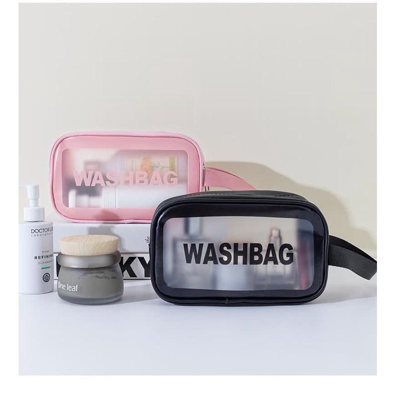 Túi đựng mỹ phẩm Bamozo washbag trong suốt có quai cao cấp