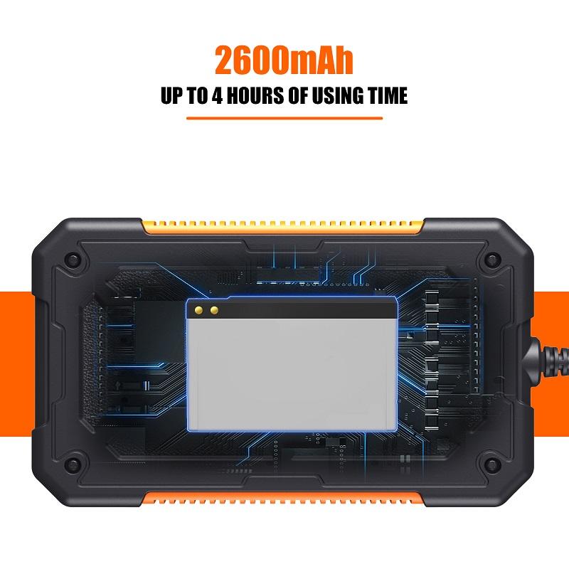 Camera Nội Soi Công Nghiệp 4.3 "Màn Hình IPS HD1080P Đơn Ống Kính Kép Ống Kiểm Tra Xe Borescope IP68 Đèn LED Chống Nước 2600MAh
