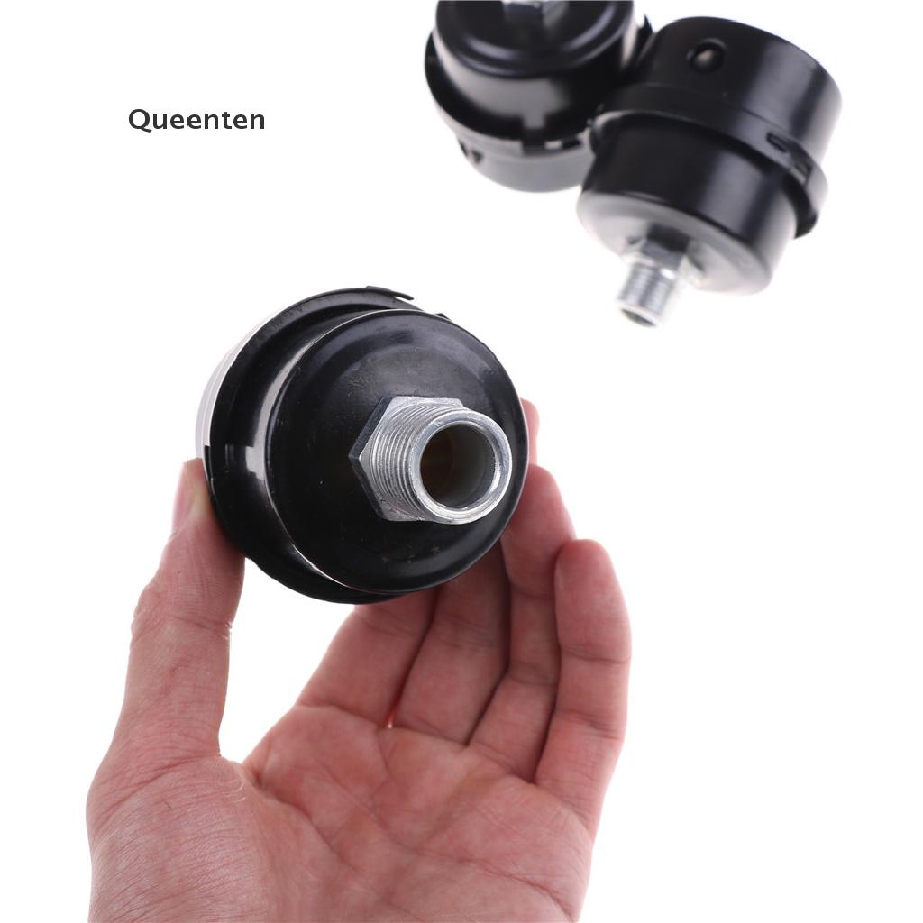 Queenten 12.5mm 16mm 20mm Air Compressor Parts Metal Air Compressor Intake Filter Noise QT