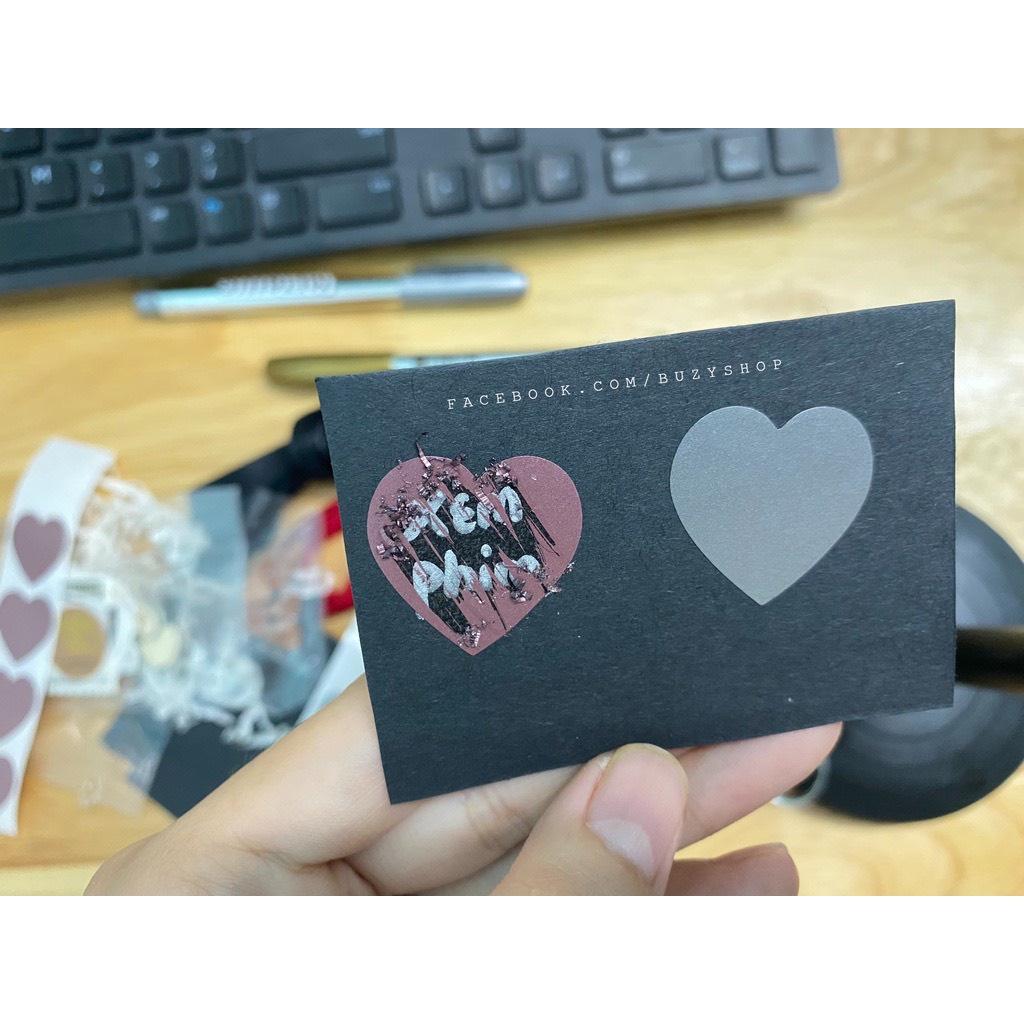 Sticker hình tim cào nhám trang trí scrapbook,làm game bad bed, trò chơi drinking