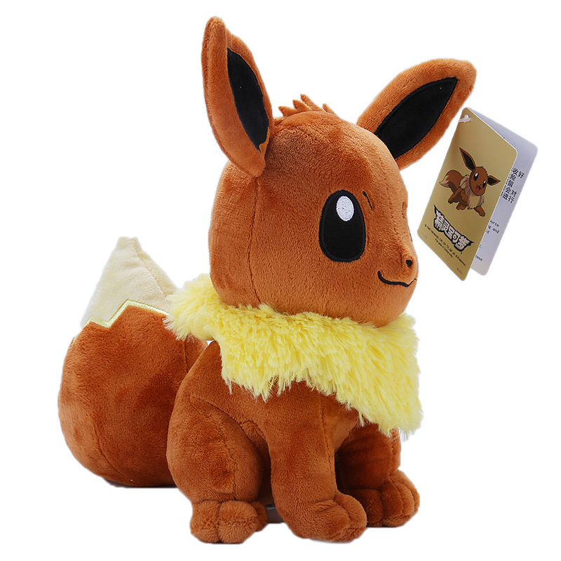 Gấu Bông Pokemon Eevee (Eevui) Nâu Siêu Dễ Thương (20cm---&gt;45cm) Nguyên Tem Nguyên Tag Pokemon Xịn Cao Cấp