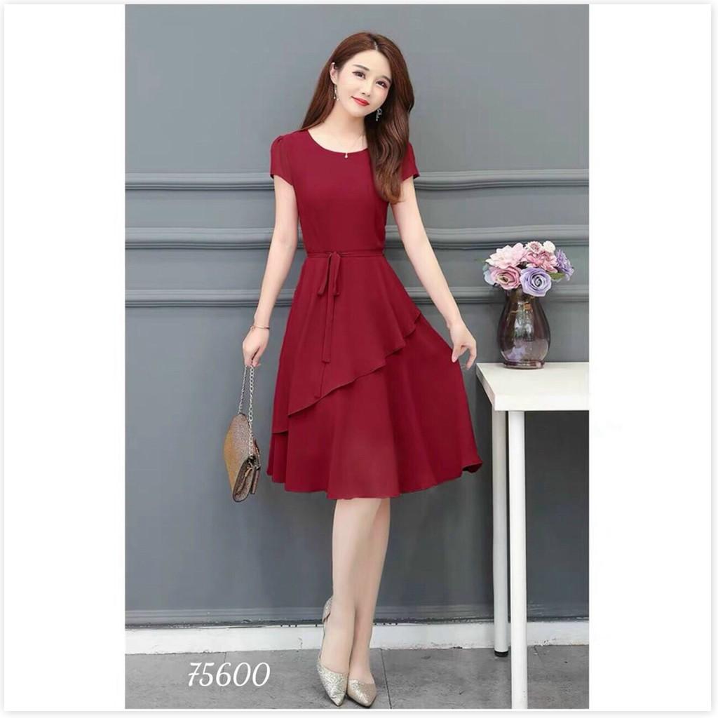 ĐẦM XÒE VOAN CHIFON NỮ CỰC SANG TRỌNG DÀNH CHO CÁC QUÝ CÔ HQ TH9020