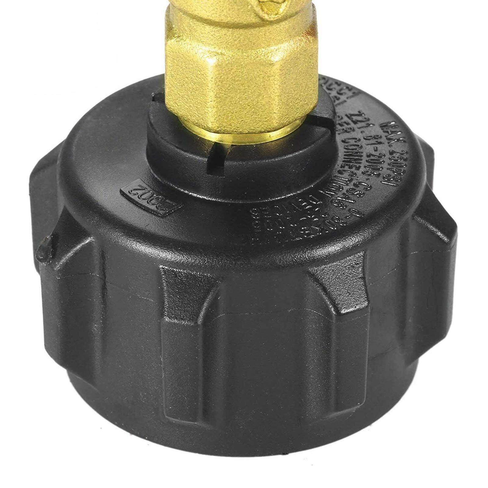 Refill Adapter with  Valve Fit for Camping Grill