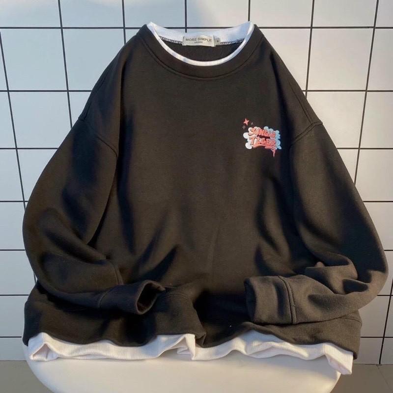 Áo Sweater JUNGLE Chất Nỉ Ngoại Dày Dặn Áo Sweater Tay Bồng Form Rộng Unisex
