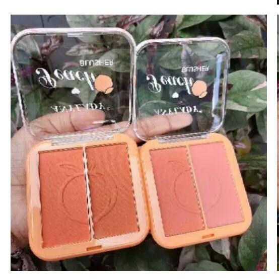 Phấn Má 2 Ô MÀU Trái Đào Peach Blusher 1 hộp 2 tone màu toàn tone ko thể đẹp hơn MS:755