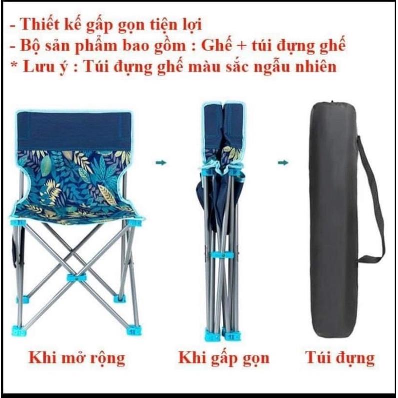 Ghế đi câu gấp gọn chất liệu thép không rỉ