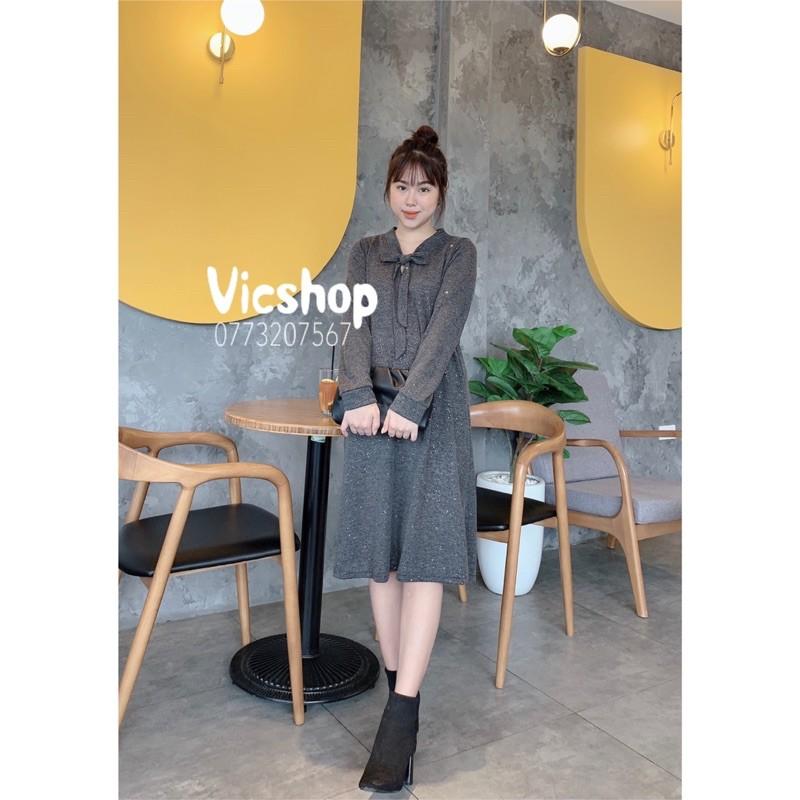 VÁY BẦU CỔ BUỘC NƠ MVB081