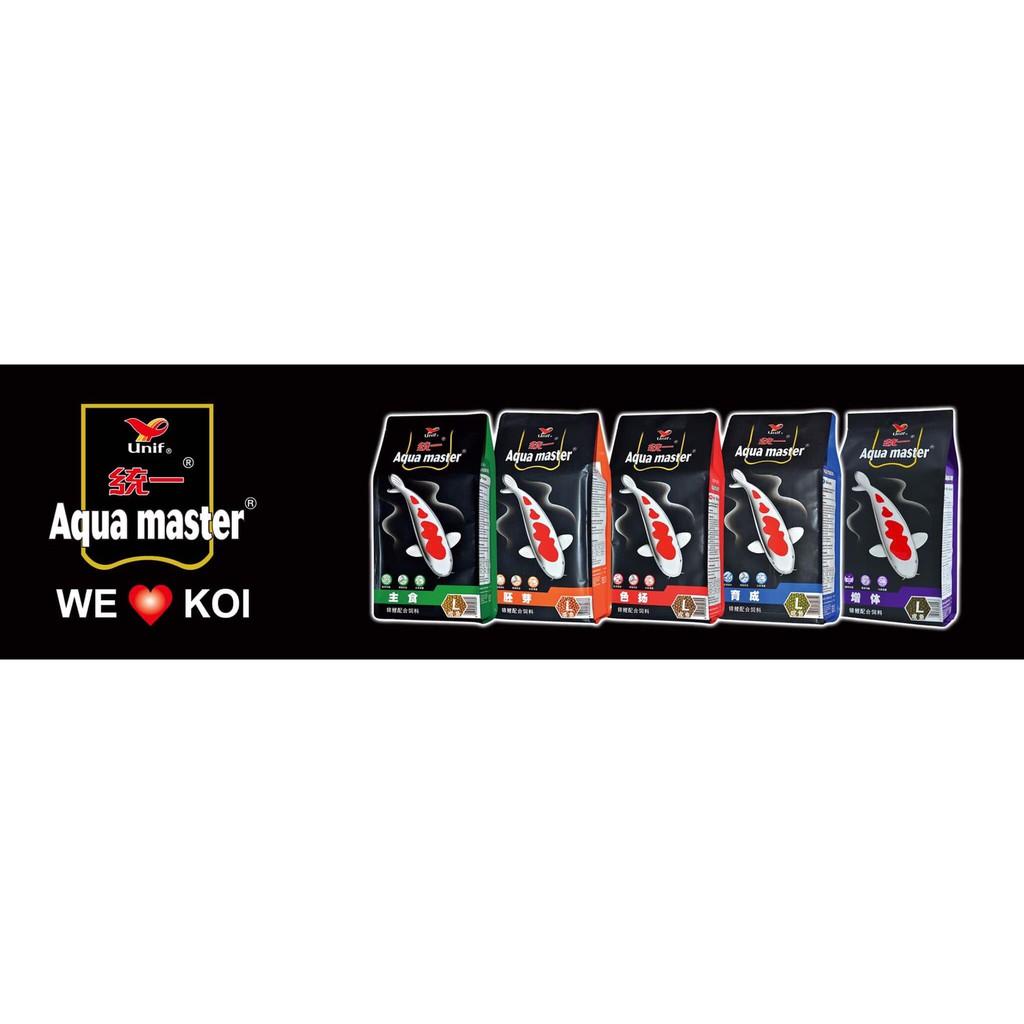 1kg AQUAMASTER AQUA MASTER Thức ăn cao cấp cá koi ( Staple , growth , hi growth , Color Enhancer)