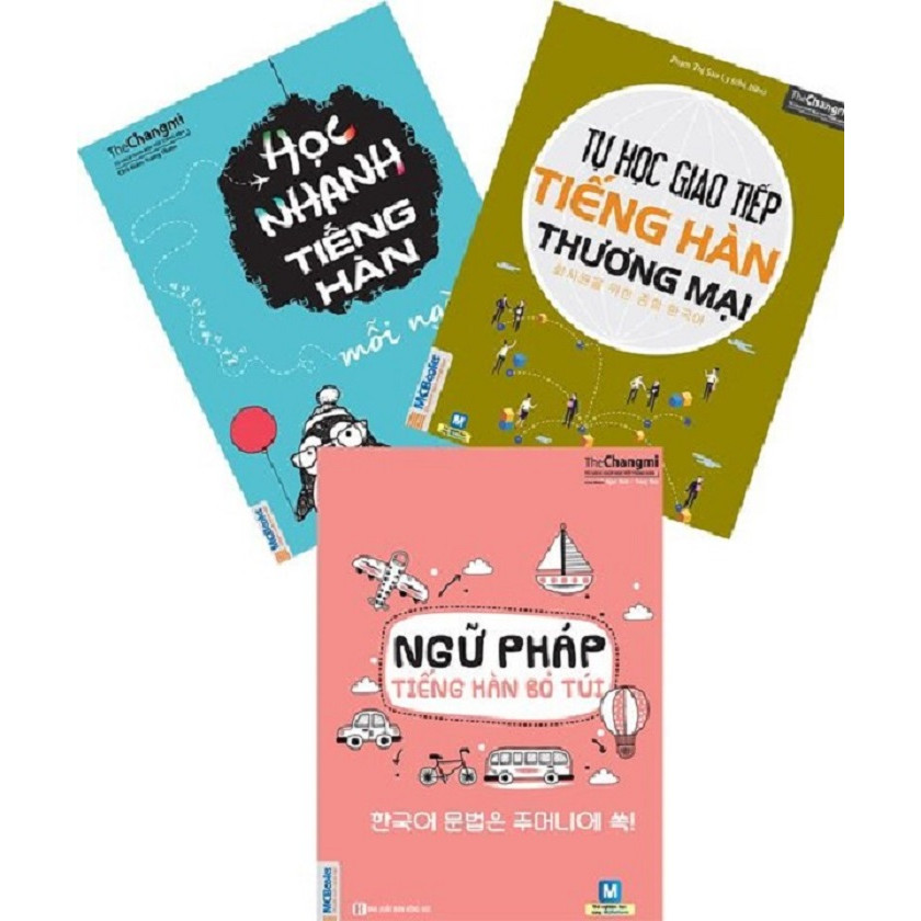 3 Cuốn Sách Tự Học Tiếng Hàn Hiệu Qủa Cho Người Đi Làm (tặng BooksMark)