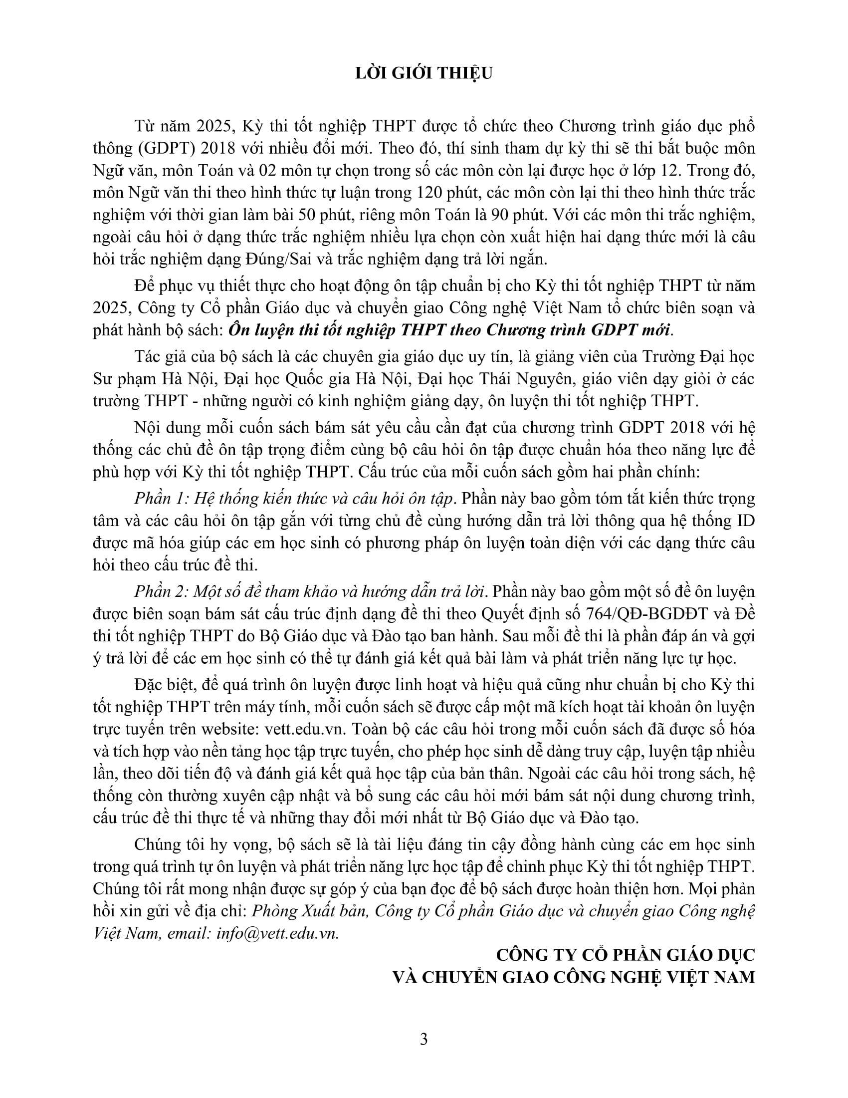 Sách - Ôn Luyện Thi Tốt Nghiệp THPT Theo Chương Trình GDPT Mới - Môn Tiếng Anh - ảnh 4