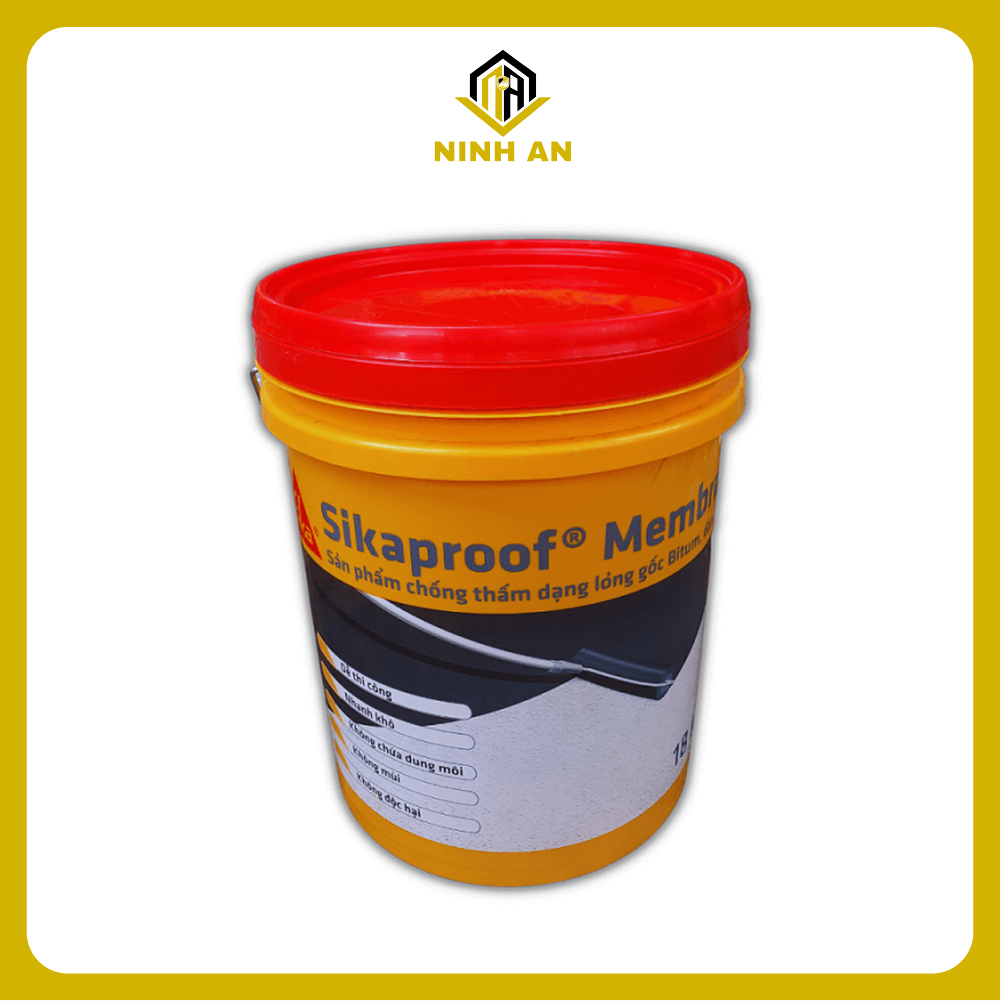 Sikaproof Membrane - Thùng 6kg - Sơn chống thấm gốc Bitum