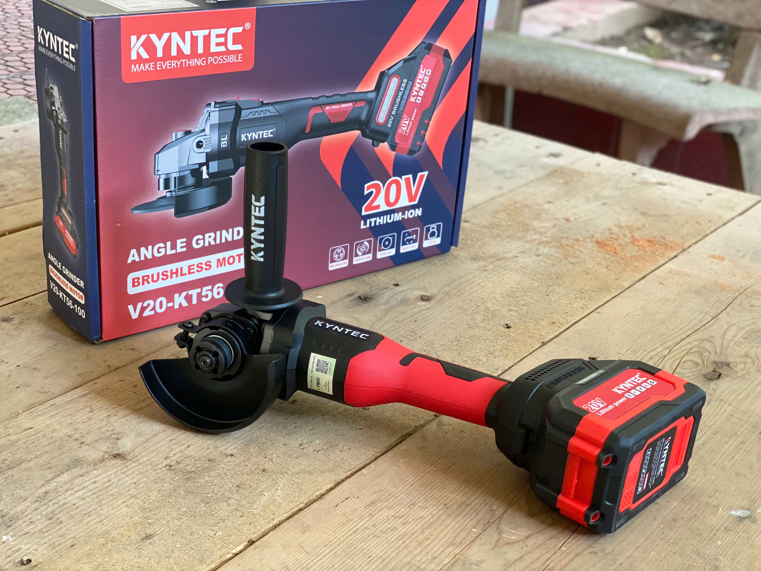 (TẶNG ĐÁ MÀI) Thân máy mài pin cầm tay chính hãng Kynko Kyntec 20V KT56 - 100 siêu bền