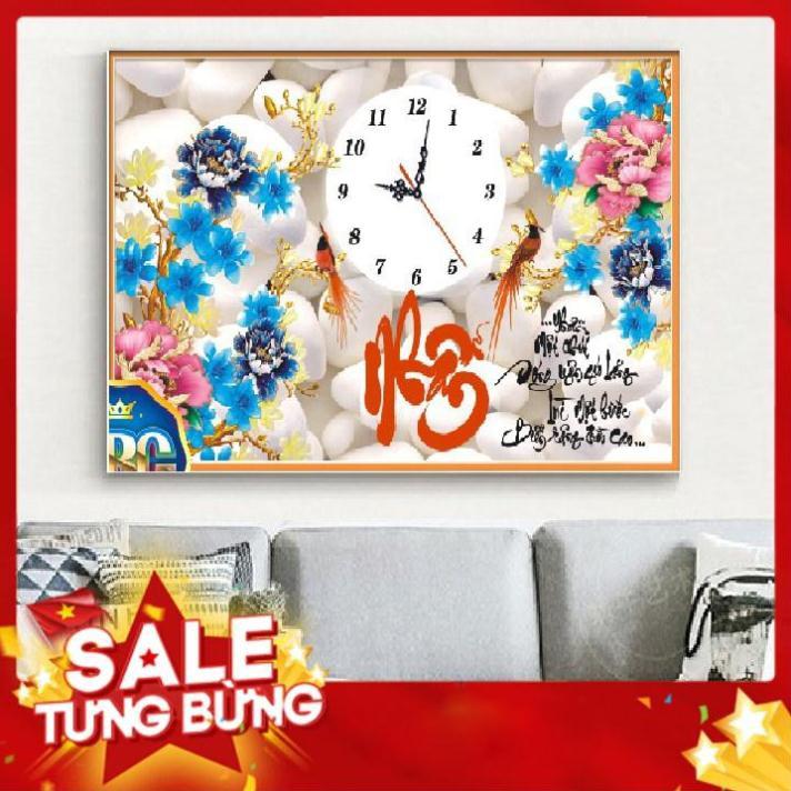 TRANH ĐÍNH ĐÁ CHỮ NHẪN TRANH CHƯA ĐÍNH DF804