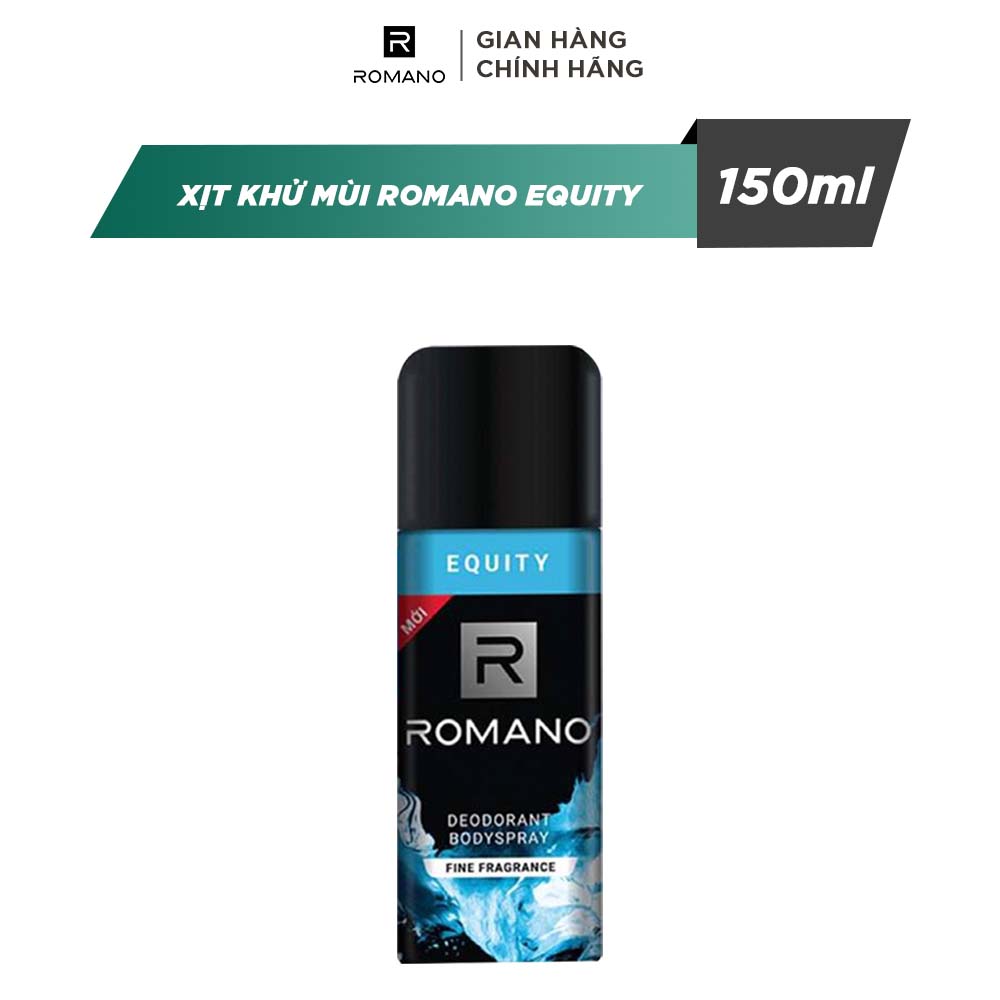 Xịt Ngăn Mùi Toàn Thân Romano Equity 150ml