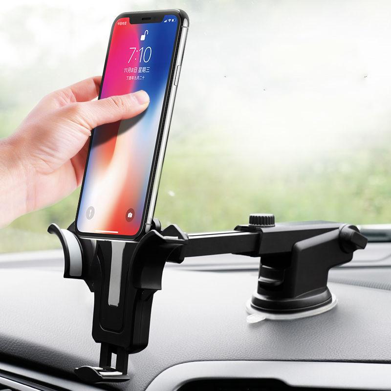 Phong cách mới nhất trên ô tô cốc hút giá đỡ điện thoại định vị ô tô giá đỡ điện thoại kính chắn gió bảng điều khiển trung tâm