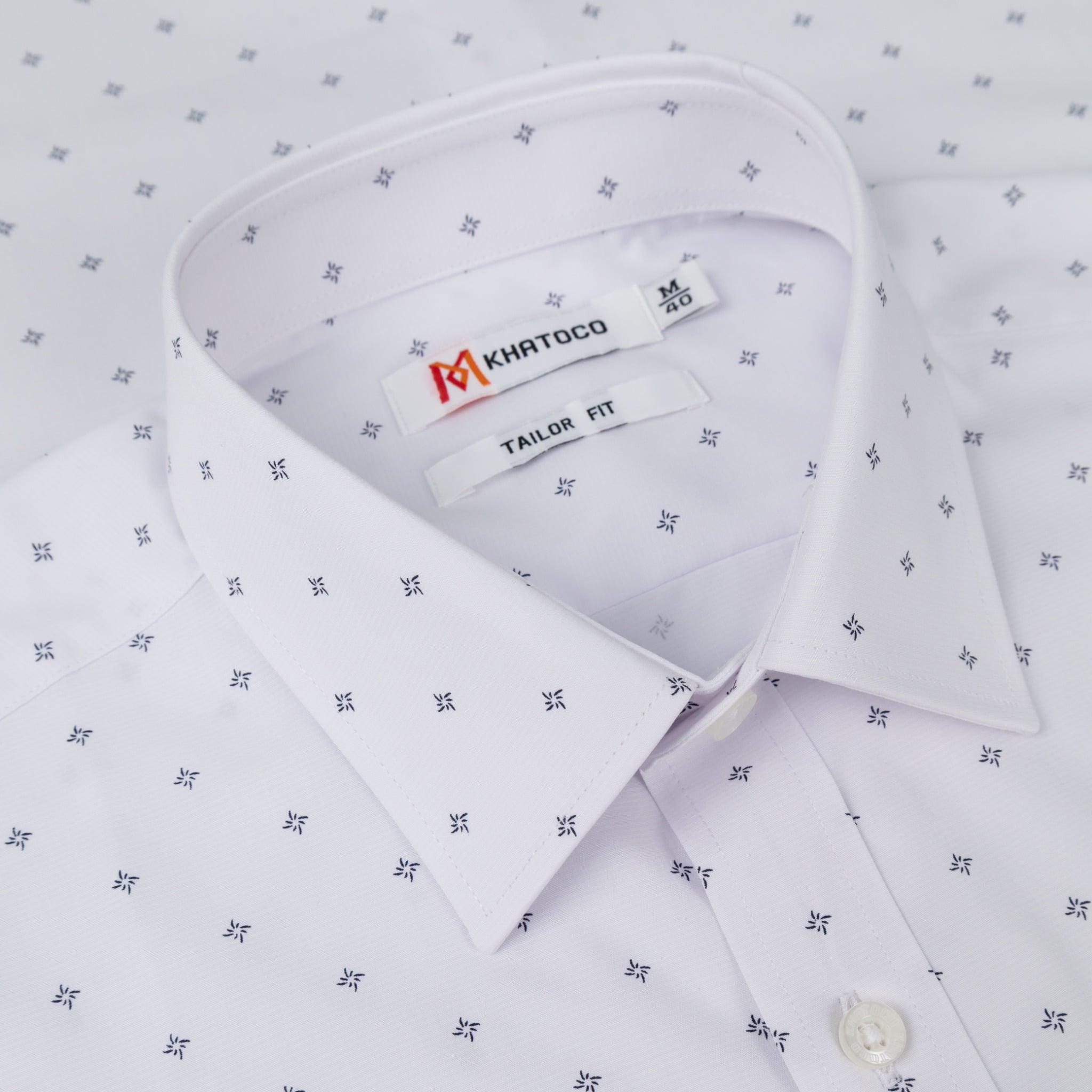 Áo sơ mi nam KHATOCO Tailor Fit dài tay A1MD498T1-CNIN764-2704-D