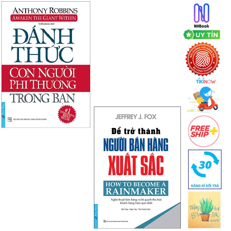 Combo Đánh Thức Con Người Phi Thường Trong Bạn và Để Trở Thành Người Bán Hàng Xuất Sắc  ( tặng sổ tay)