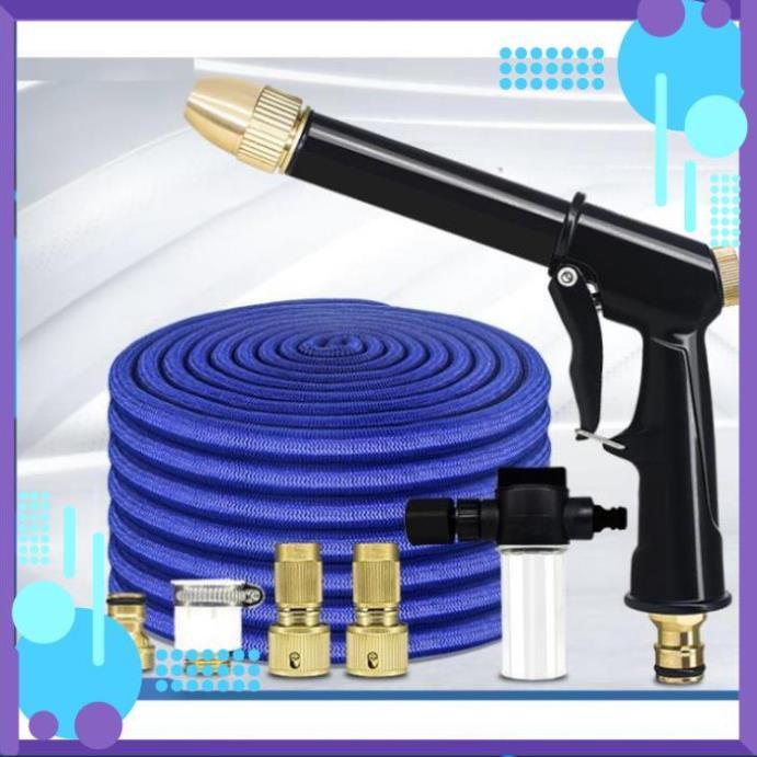 Vòi Xịt Rửa Xe Tưới Cây️ Bộ dây và vòi xịt tăng áp lực nước rửa xe tưới cây loại 5m  206732