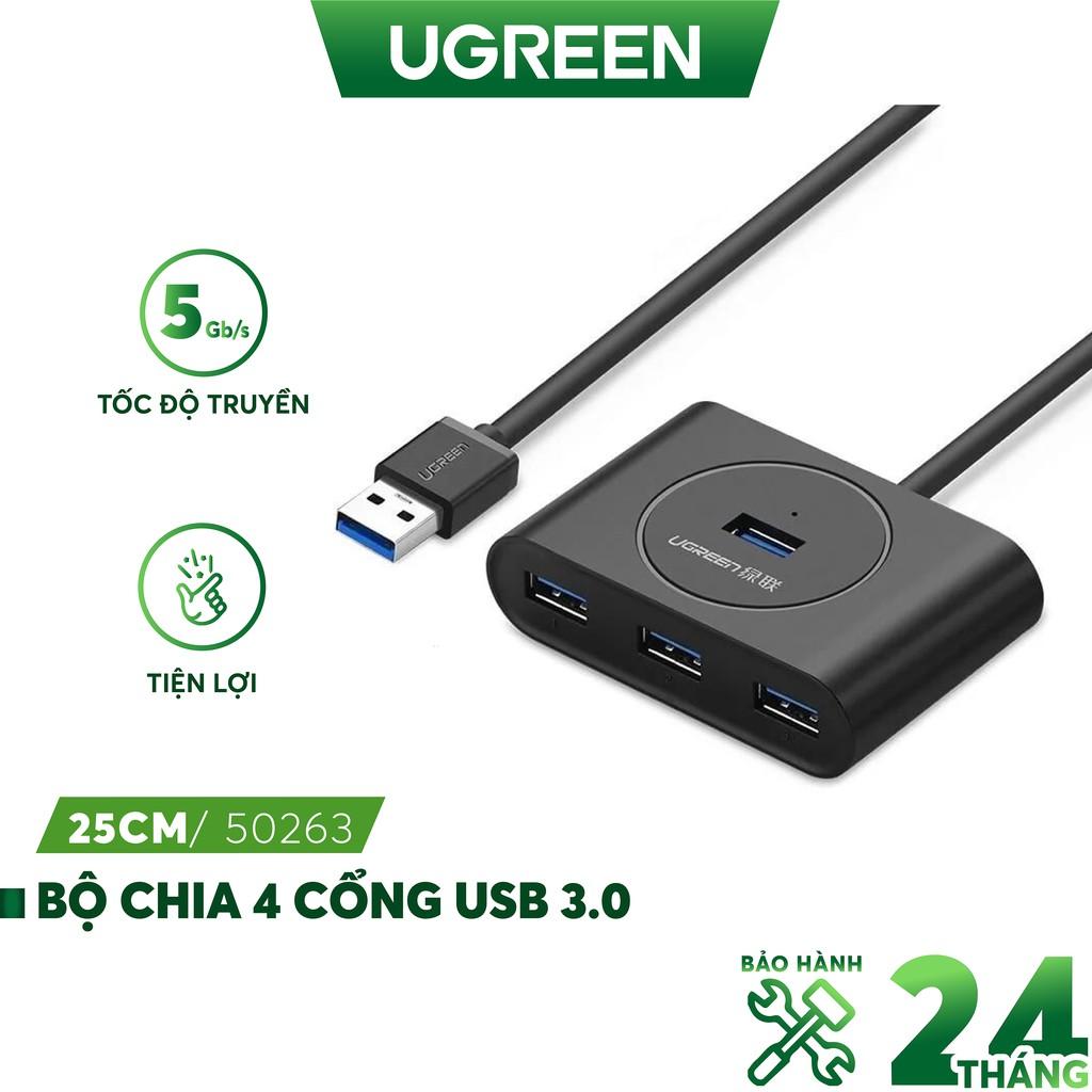 Hình ảnh Hub USB 3.0 4 cổng tốc độ 5Gbps UGREEN CR113 - Hàng chính hãng