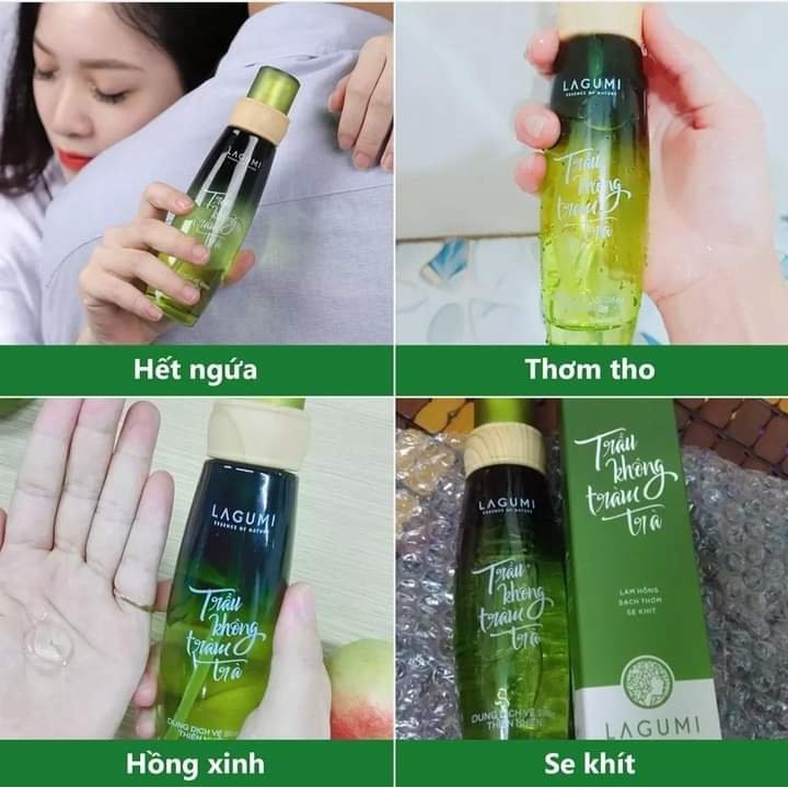 Dung dịch vệ sinh phụ nữ Lagumi Trầu Không Tràm Trà 100% thiên nhiên 100ml - an toàn Mẹ Bầu - Việt Nam