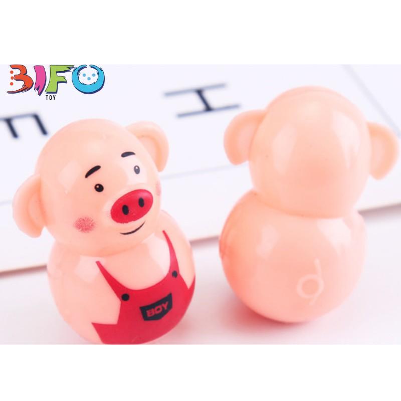 Đồ chơi lật đật mini heo Piggy tumbler đáng yêu vừa chơi vừa trang trí