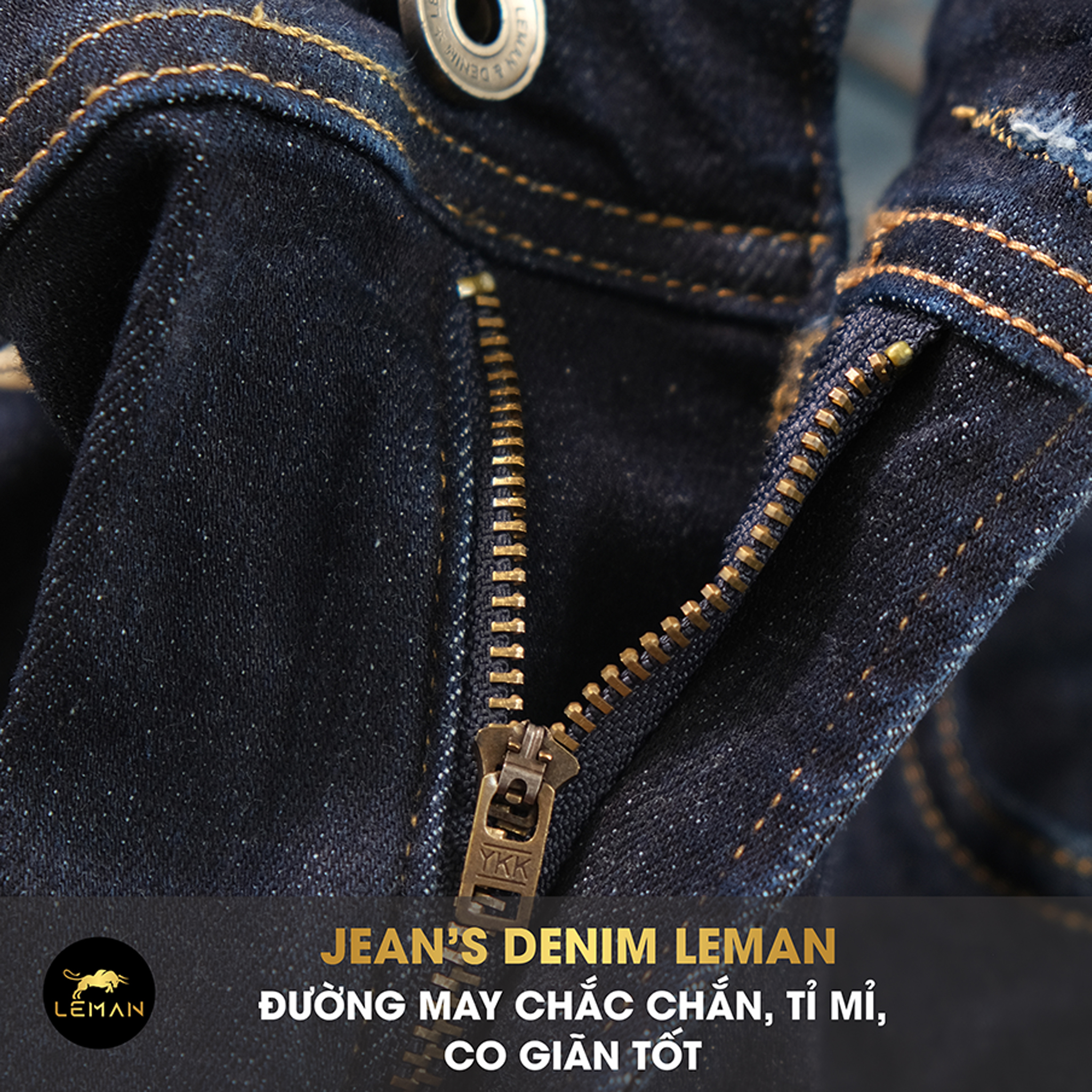 Quần Short Jean nam Leman xanh trơn JL04 - Slim Form