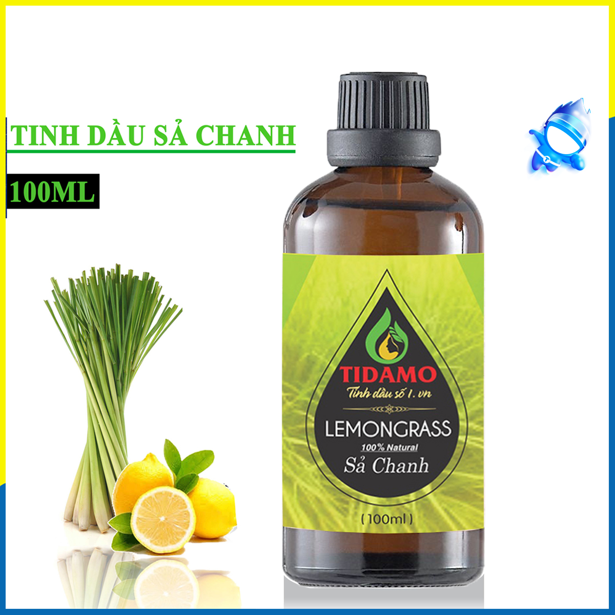 Hình ảnh Tinh Dầu Xông Phòng Sả Chanh 100ML Nguyên Chất Nhập Khẩu - Tinh dầu Sả Chanh Giúp Bảo Vệ Sức Khỏe, Kháng Khuẩn, Đuổi Muỗi Và Thư Giãn Tinh Thần