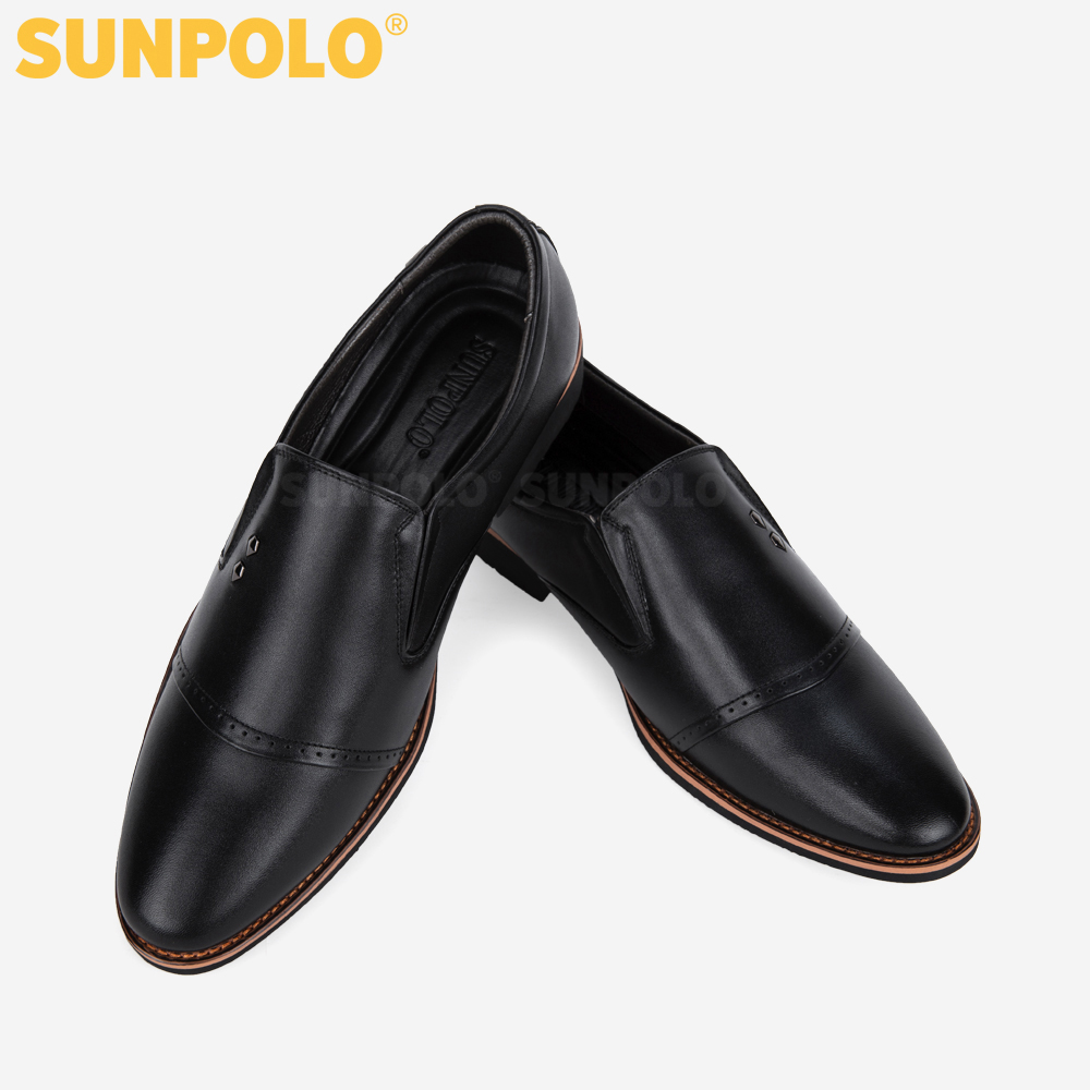 Giày Nam Da Bò Công Sở SUNPOLO SPH309 (Đen, Nâu bò)