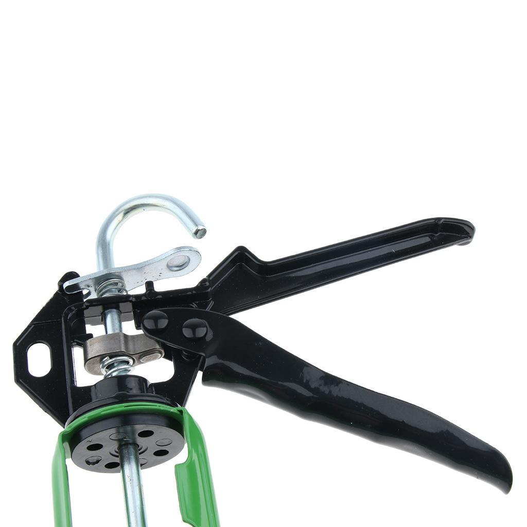 14'' Heavy Duty Rotating Caulking Gun Hand Tool Sealant Glass Glue Gun 300ml
