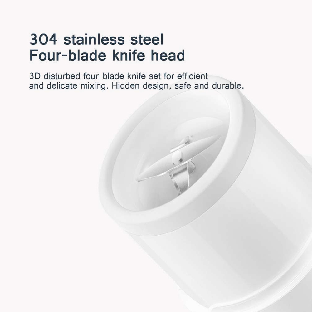 Xiaomi MIJIA Portable Blender Personal Size Blender USB 2600mAh Rechargeable Fruit Mixer 300ml Smoothies and Shakes