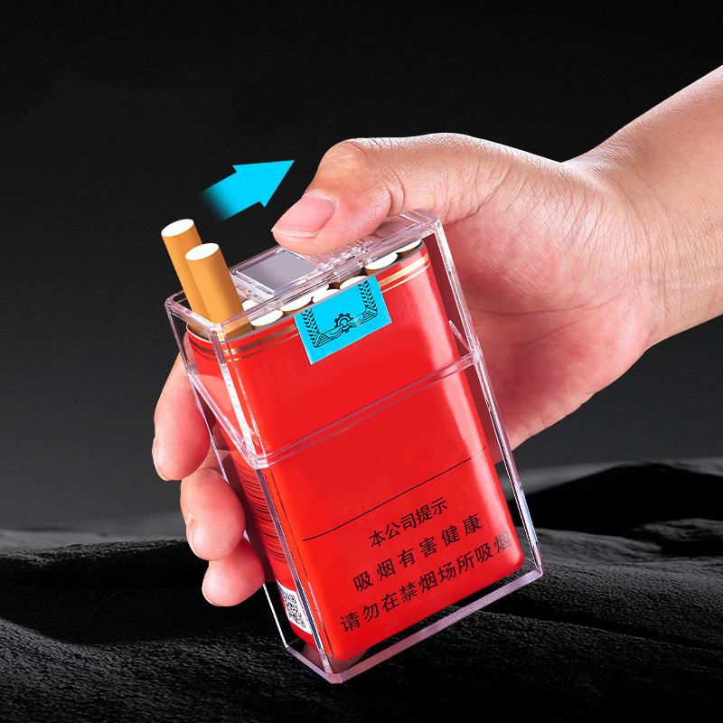 Hộp Đựng Thuốc 20 Điếu Lớn Ngắn Trong Suốt