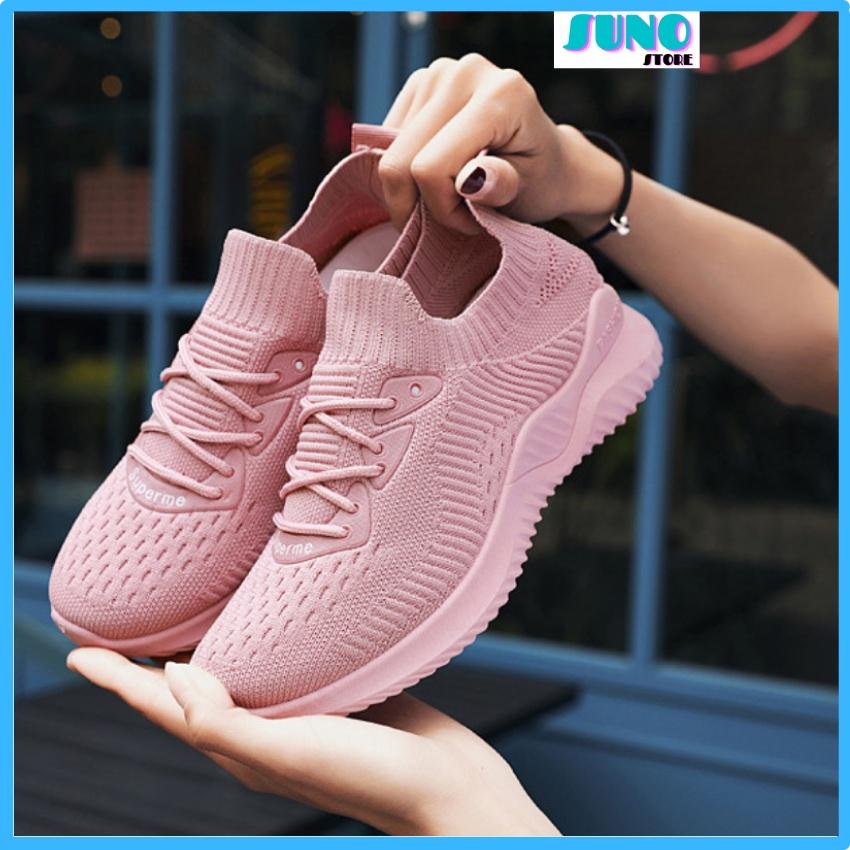 Giày nữ đẹp giá rẻ đế bằng,giày thể thao nữ đế cao su SUNO STORE GTTN04