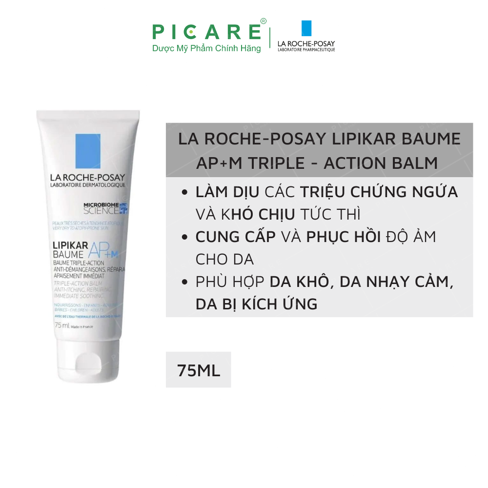 Kem giảm ngứa La Roche-Posay Lipikar Baume AP+ M (75ml)