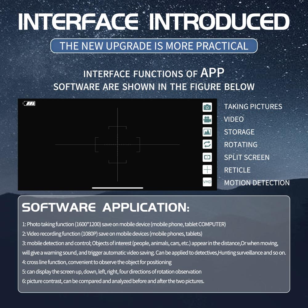 2 Million Pixel Telescope 70X Electronic Telescope Large Aperture Objective Lens Telescope Photos Videos Taking