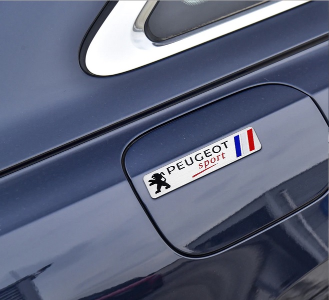 Tem nhôm PEUGEOT SPORT dán trang trí xe ô tô